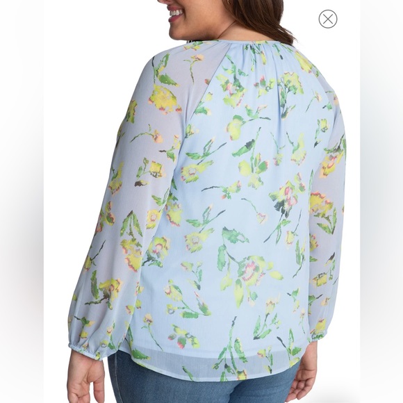 ADYSON Parker Floral Long Sleeve Blouse, in Plein Air Combo, NWT, 1X & 2X - Picture 2 of 13